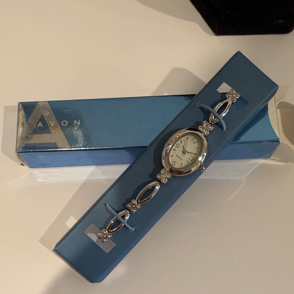 Avon Accessories - Avon Silver and Blue Accent Watch